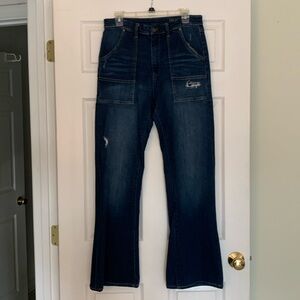Blank NYC Distressed Flare Jeans Sz 31
